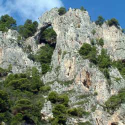 Arco naturale - Vue depuis la mer