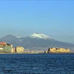 Castel dell'Ovo - Vesuve