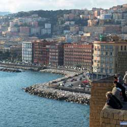 Castel dell'Ovo - Vue sur le lungomare