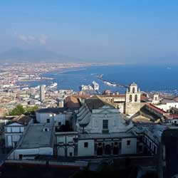 Castel Sant'Elmo - Vue sur la Certosa San Martino