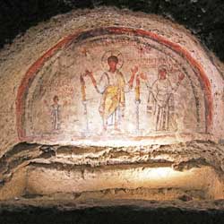Catacombes de San Gennaro - Fresque de San Gennaro