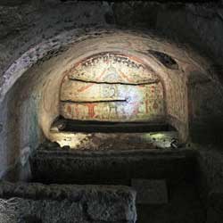 Catacombes de San Gennaro - Tombe du paon