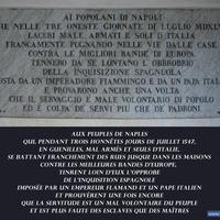 Certosa San Martino - Plaque commémorative