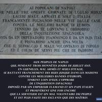 Certosa San Martino - Plaque commémorative
