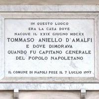 Masaniello - Plaque naissance