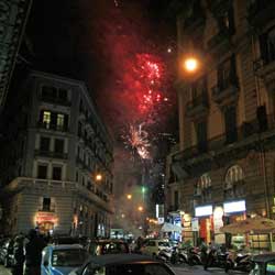 Naples - Feux d'artifice