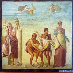 Peinture romaine - Sacrifice d'Iphigénie