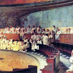 Sénat romain - Ciceron contre Catilina