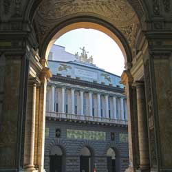 Teatro San Carlo - depuis la galerie Umberto