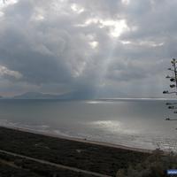 Vue sur la côte au Sud de Cumes